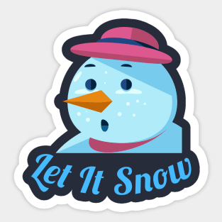 Let It Snow Sticker